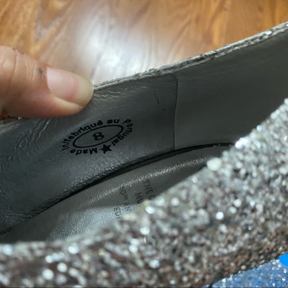 John Fluevog lady keir glitter platforms size 8 like new - Picture 6 of 7
